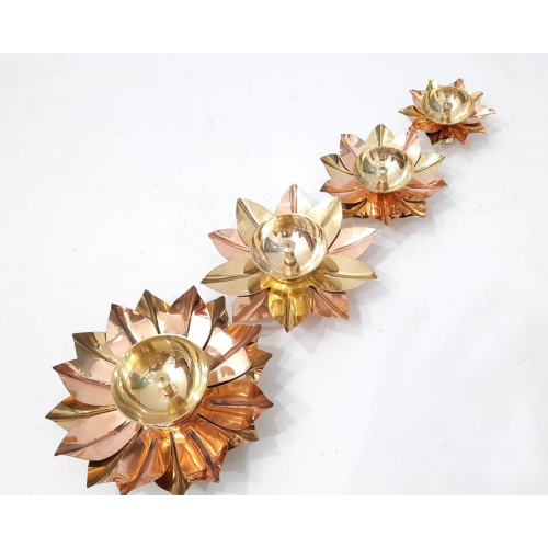 Brass Diya Lamp Lotus Shape