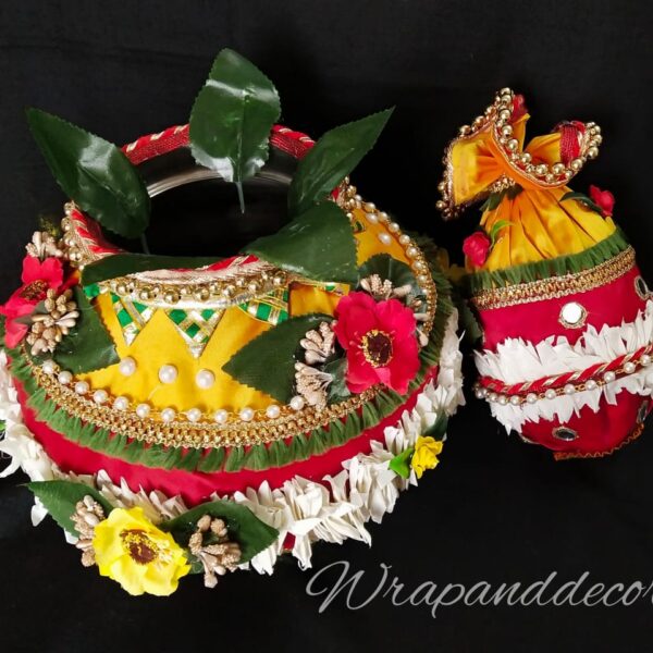 Decorative Pot with Coconut/ Bathukama / Pongal / Festival