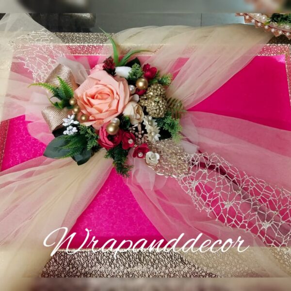 Tray With Flower Bunches