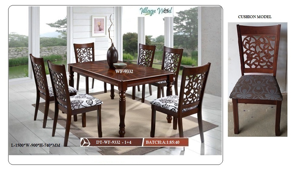 Cushion Model Table and Chairs