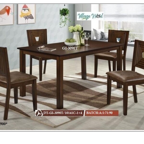 Chocolate Table with Chairs Design