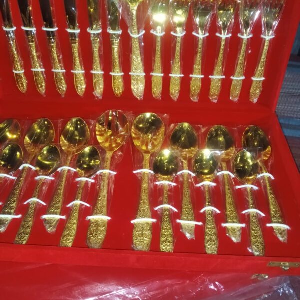 CUTLERY SET with beautiful hand engraving