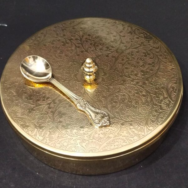 SMALL MASALA BOX in BRASS