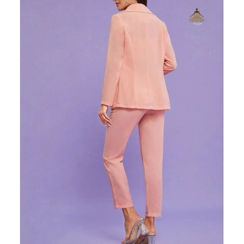 Double Button Blazer With Skinny Pants