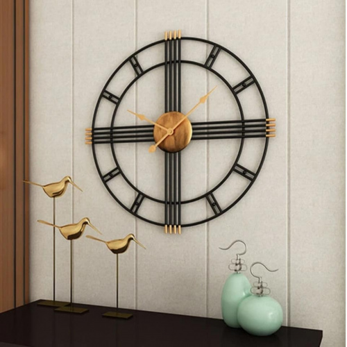 Black 4 Lined Wall Clock