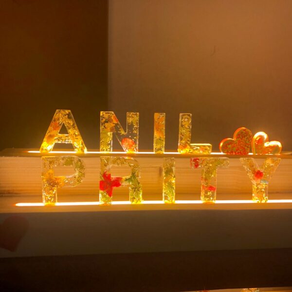 Single Resin Name LED Lamp