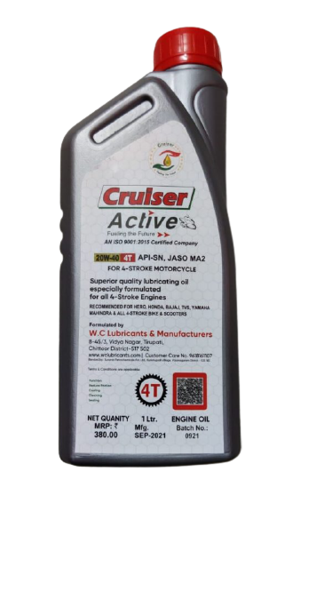 Cruiser Active_ 4-Stroke Motor Cycle Lubricating Oil