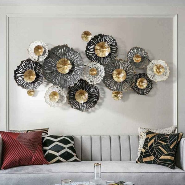 Flower Gold Wall Decor
