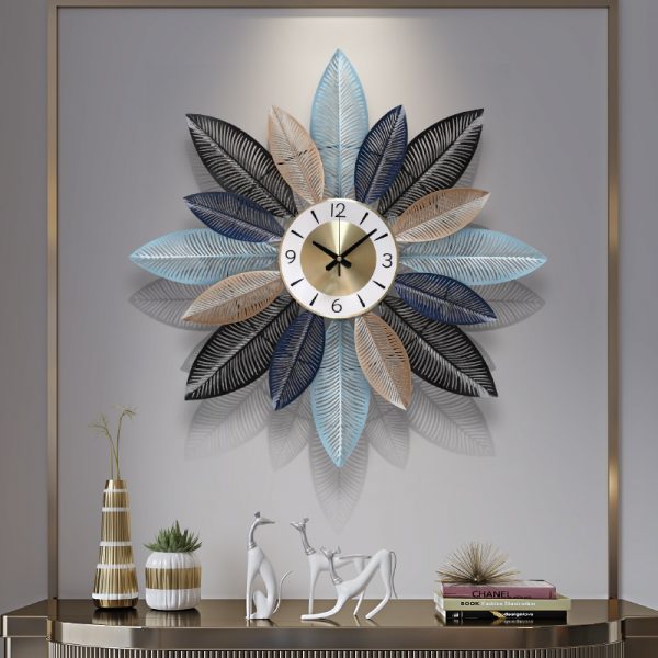 Three Colour Flower Wall Clock