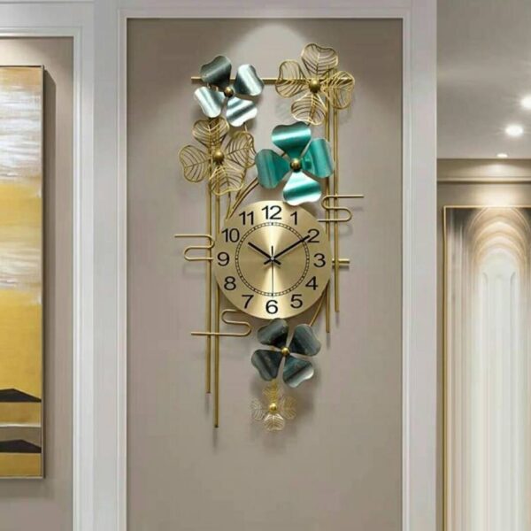 Vertical Four Petal Wall Clock