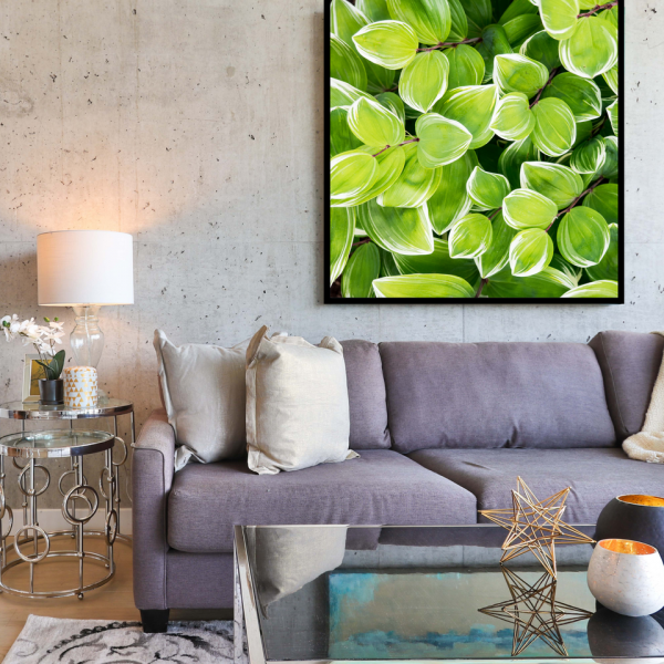 Natural Green Leafed Canvas Print Poster