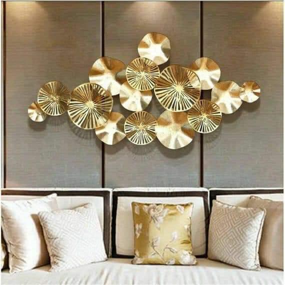 Gold Circled Wall Decor