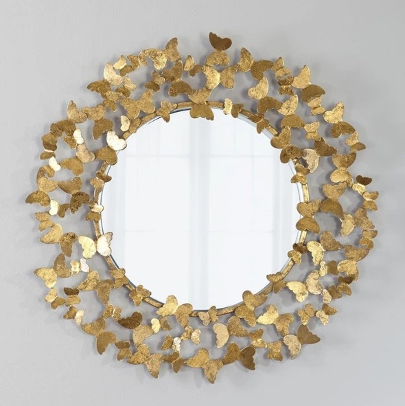 Butterfly Circled Wall Mirror