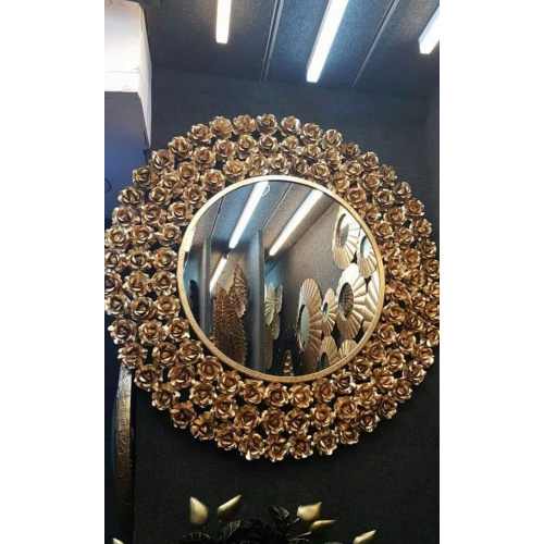 Gold Rose Wall Mirror