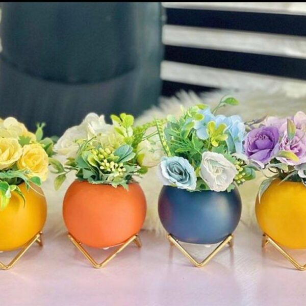 Coloured Planter Set of 4