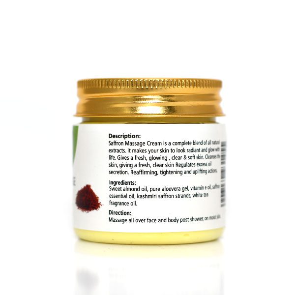 Body Massage Cream - Saffron and White Tea - Image 3