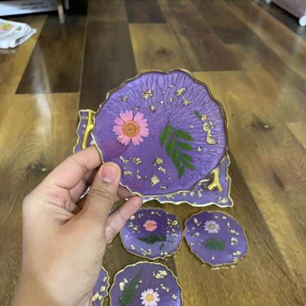 Resin tray and coasters