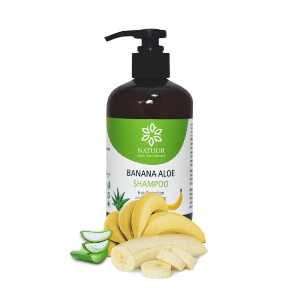 Banana Aloe Shampoo - Hair Protection & Smoothening for Frizz Free Hair