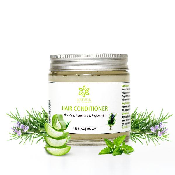 ALOE VERA HAIR CONDITIONER (Peppermint & Rosemary) silky smooth shiny hair
