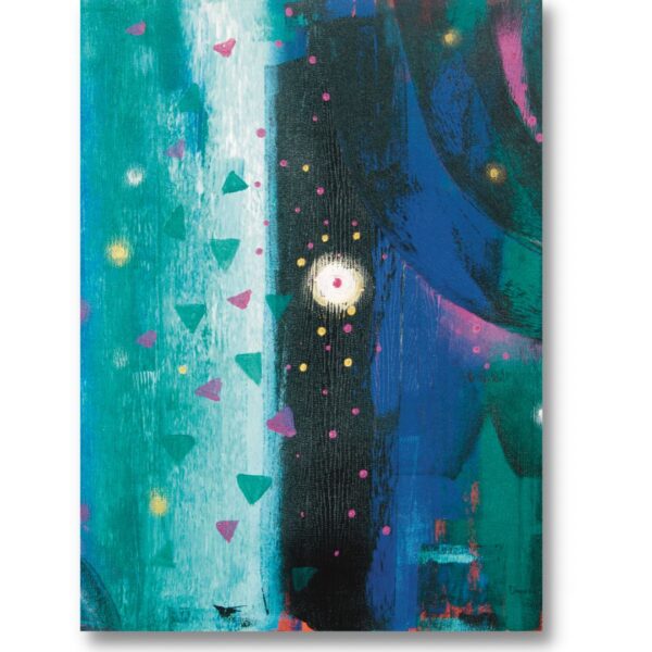 Vibrant Colors along with 2 Abstract Paintings