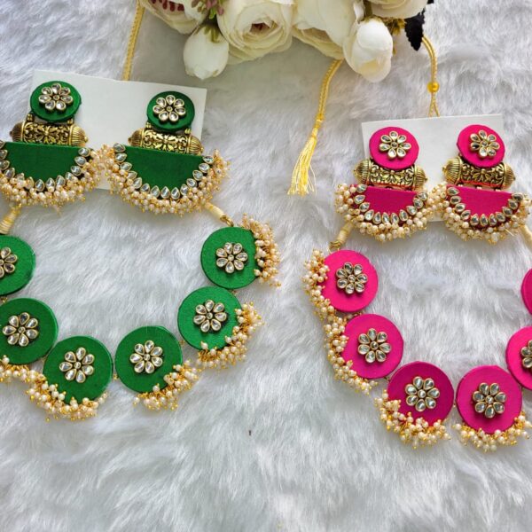 Handcrafted Necklace and Ear Rings