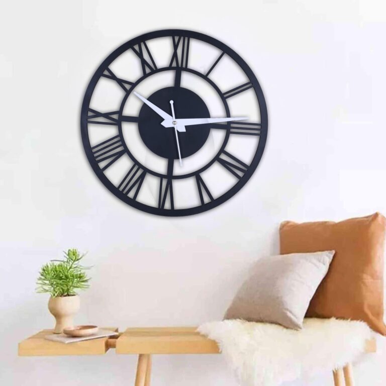 Roman Number MDF Wall Clock