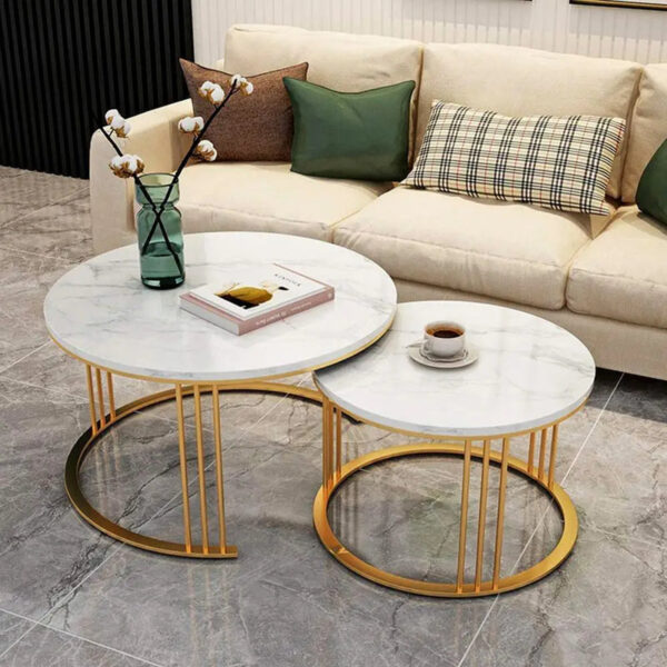 Round Center Nesting Tables Set