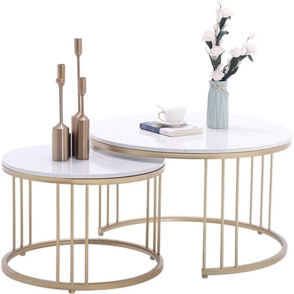 Round Center Nesting Tables Set