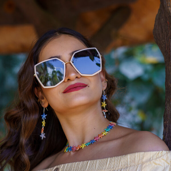 Star Shaped Multi Colored Necklace Set