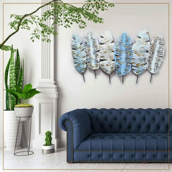 Six Feather Wall Decor Art