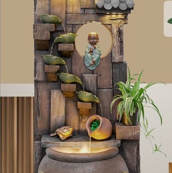 Wide Fountain with idols