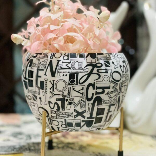 Designer Planter with Tri-leg Stand