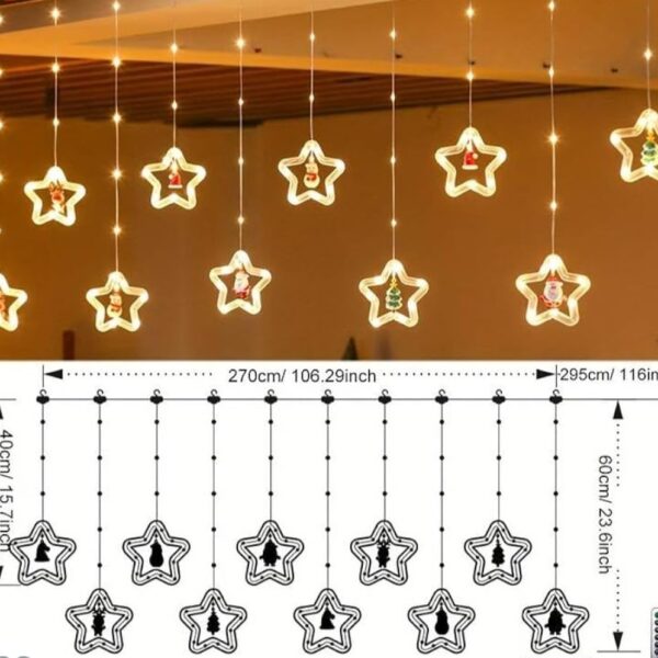 Christmas star with soft hangings