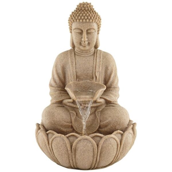 Buddha fountain in sand stone finish
