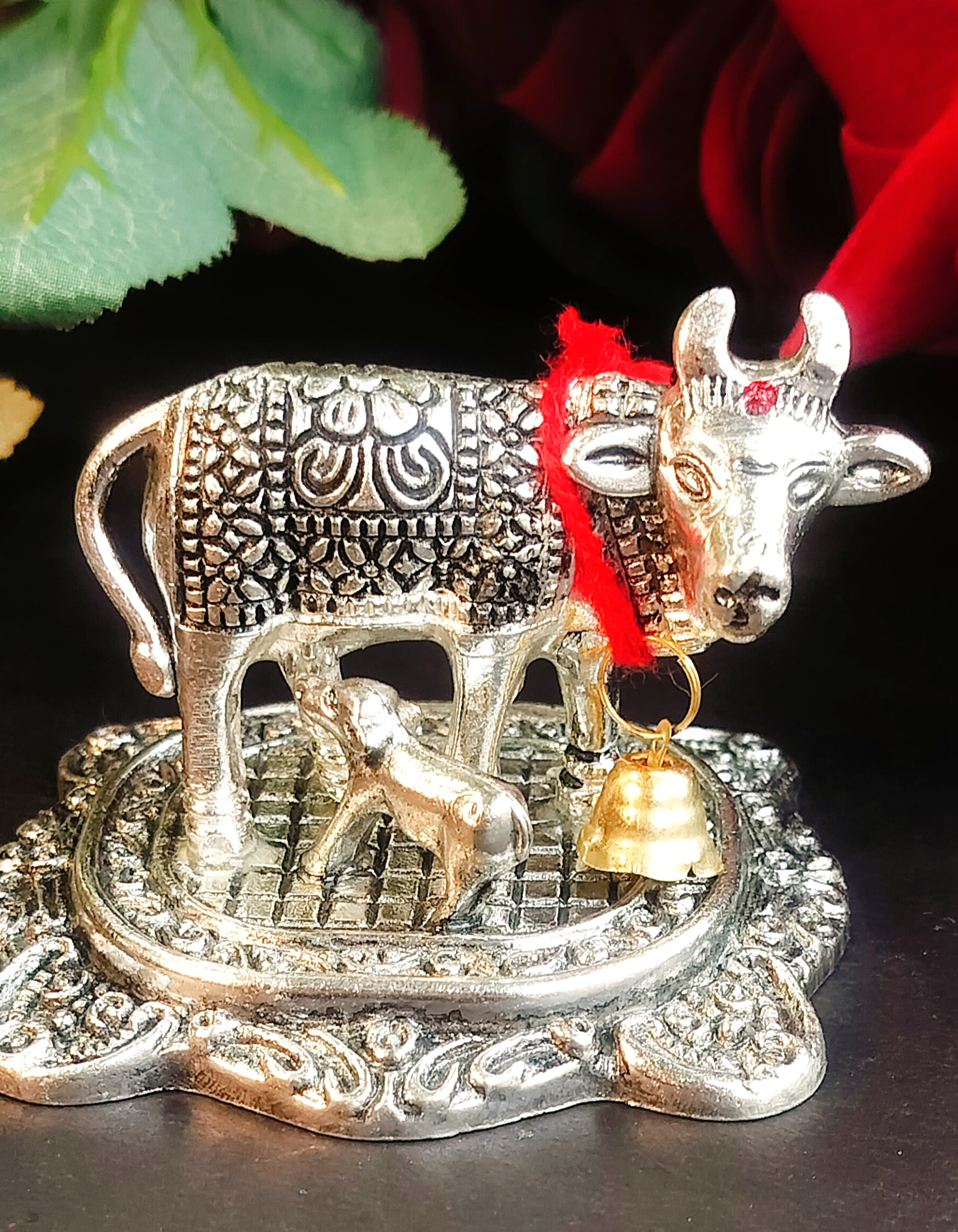 German silver antique cow calf set Wholesale