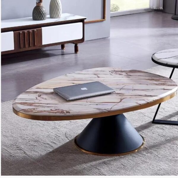 Centre table SS with electroplating