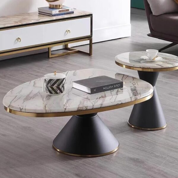 Centre table SS with electroplating