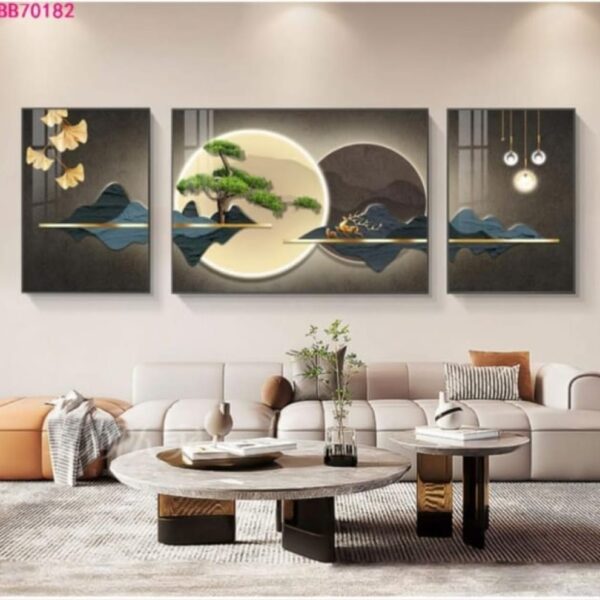 Crystal Aluminum Frame Art Decor - Sea Breeze Look