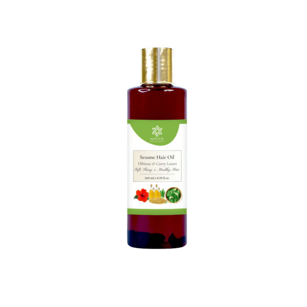 Natuur - Sesame hair oil - Hibiscus and Curry leaves - 200ml