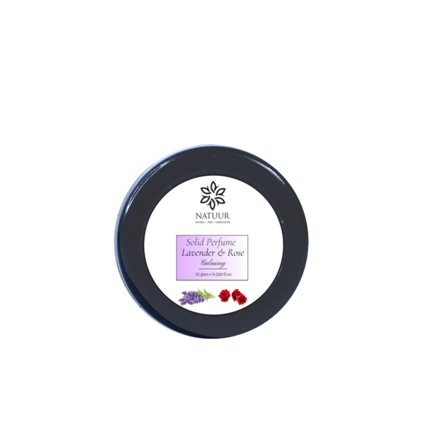 Natuur - SOLID PERFUME - Lavender & Rose - Calming - 15gms