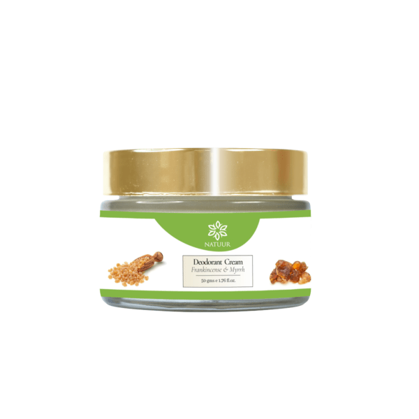 Natuur - Deodorant Cream- Myrrh and Frankincense- Refreshing All Day Freshness- 50gms