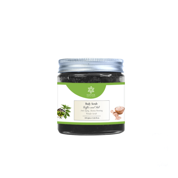 Natuur - Body Scrub - Coffee and Salt - Anti Ageing , Beauty booosting wonder scrub - 100gms
