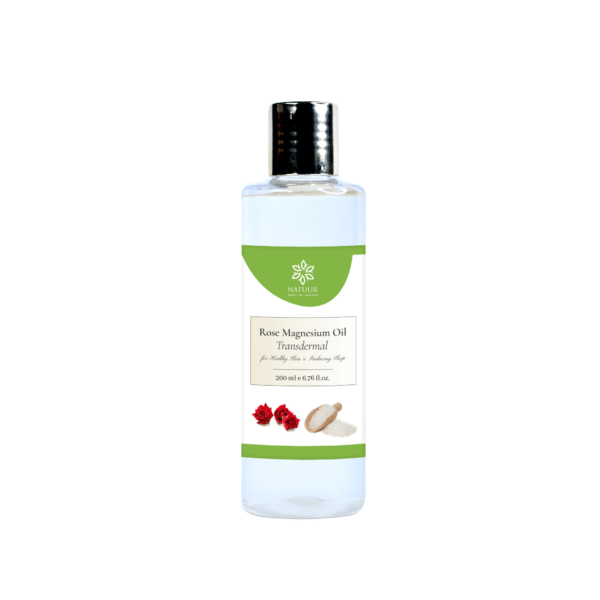Natuur -Rose Magnesium Oil - Transdermal Application for Healthy Skin & Inducing Sleep - 200ml