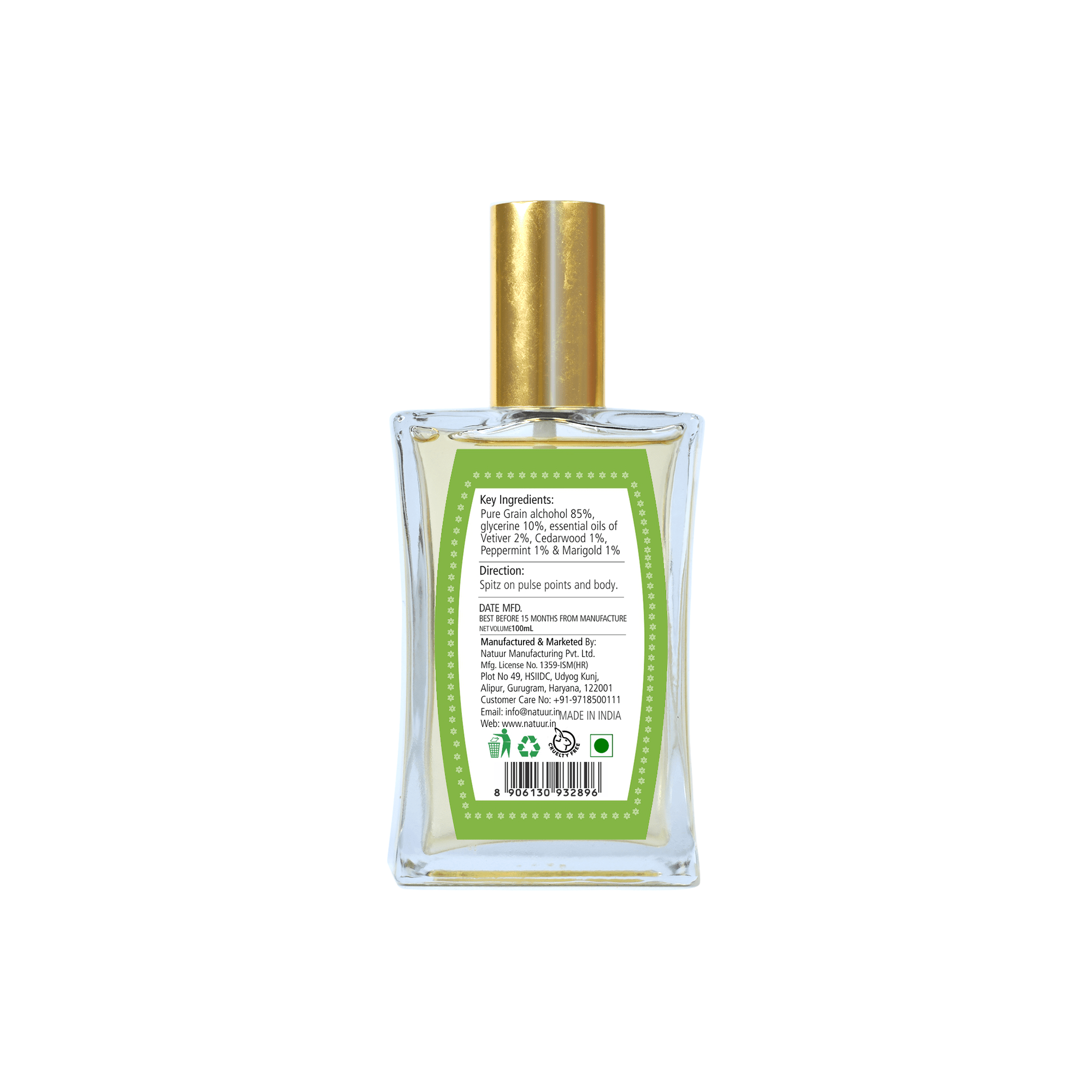 NATUUR – EU-D-COLOGNE – MAN – 100ml