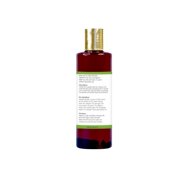 Natuur – Sesame hair oil – Hibiscus and Curry leaves – 200ml