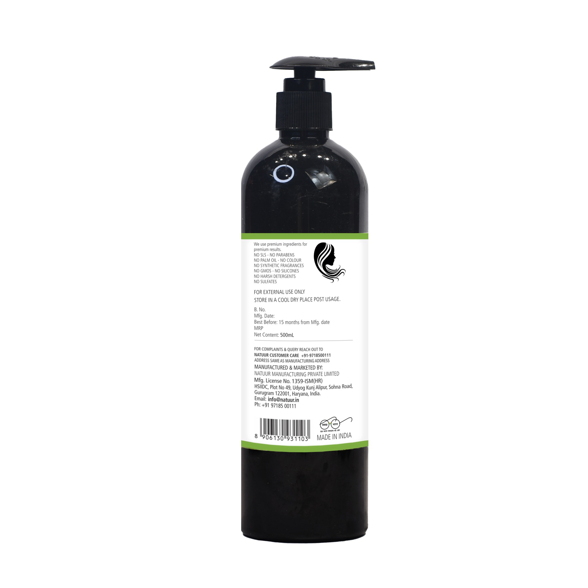 Natuur - Aloe Orange Peel Shampoo - 500ml - Image 2