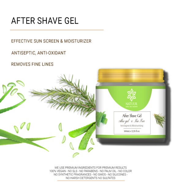 Natuur - Gentle After Shave Gel for Men Aloe & Tea Tree - 100ml