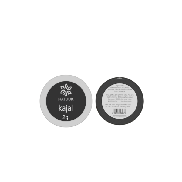 Natuur - Black kajal - Cow ghee, triphala and sandalwood - 2gms