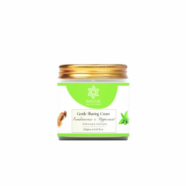Natuur – Gentle Shaving Cream for Men Frankincense & Peppermint – 175gms