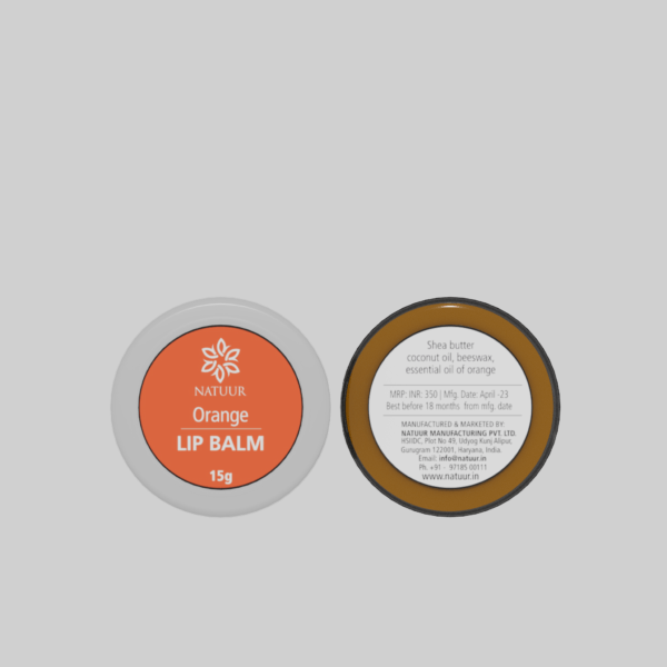 Natuur - Orange Lip Balm - 15gms